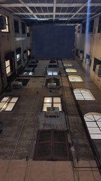 The courtyard that's not quite opened to the public