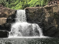 Waterfall the staff brought us to.