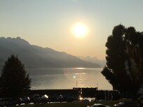 Superbe coucher de soleil depuis l'hôtel Seehof Supérior à Walenstadt