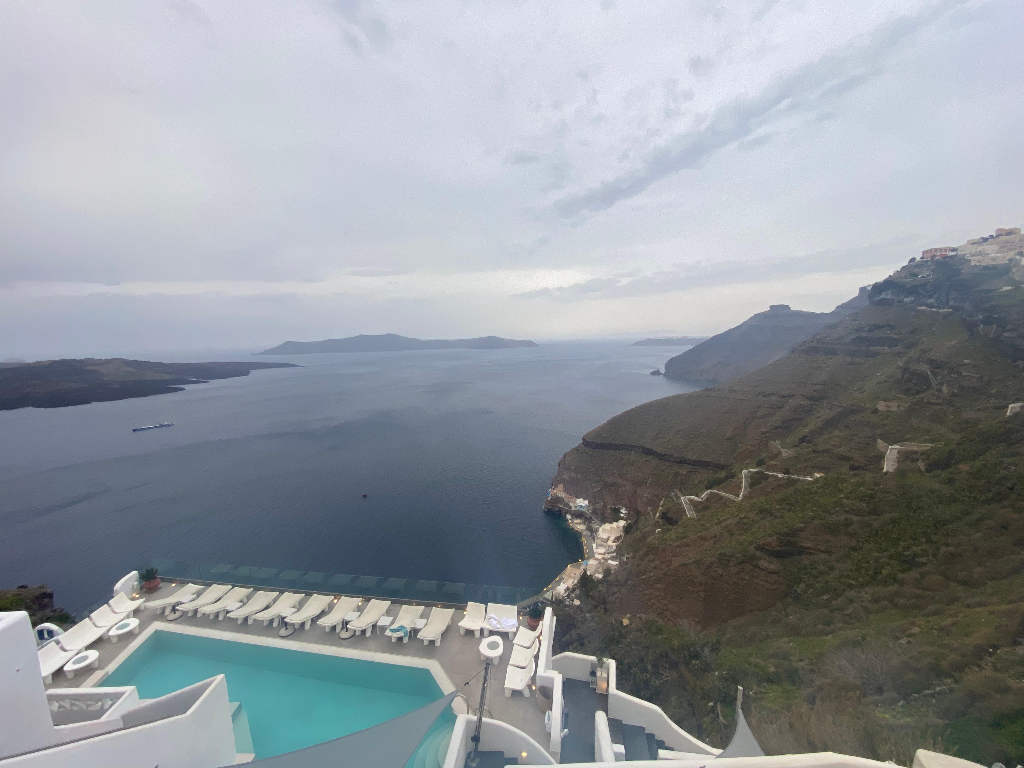 Pool looking West across the caldera