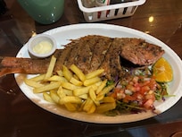 Whole Red Snapper at Gregarios delicious