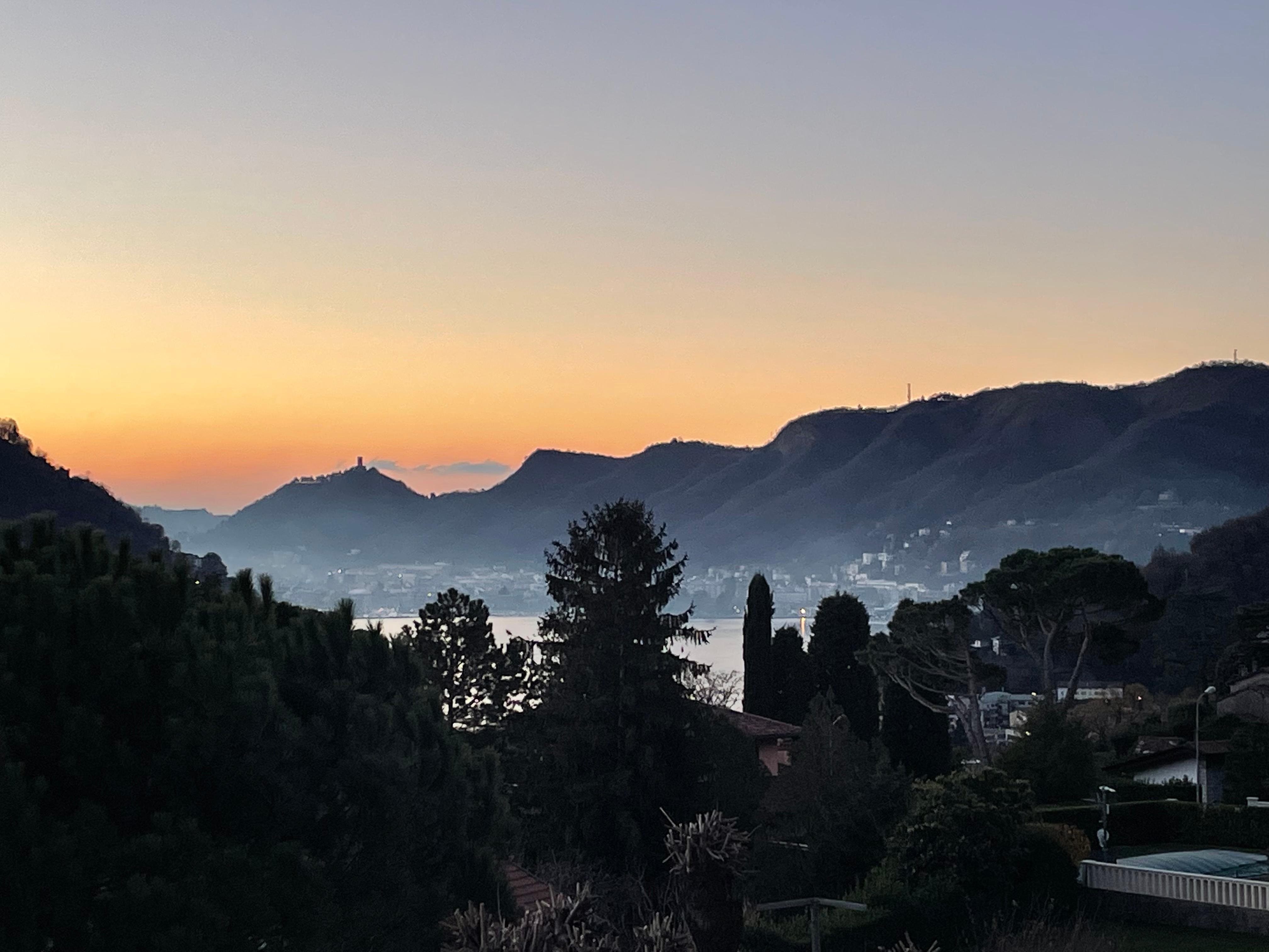 Au petit matin vue de la chambre 