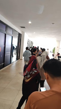 Long queue to check in, took about 50 minutes to reach front of queue