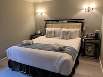 Extremely comfortable bed.