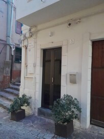 The doorway from our apartment to the street in Agrigento.
