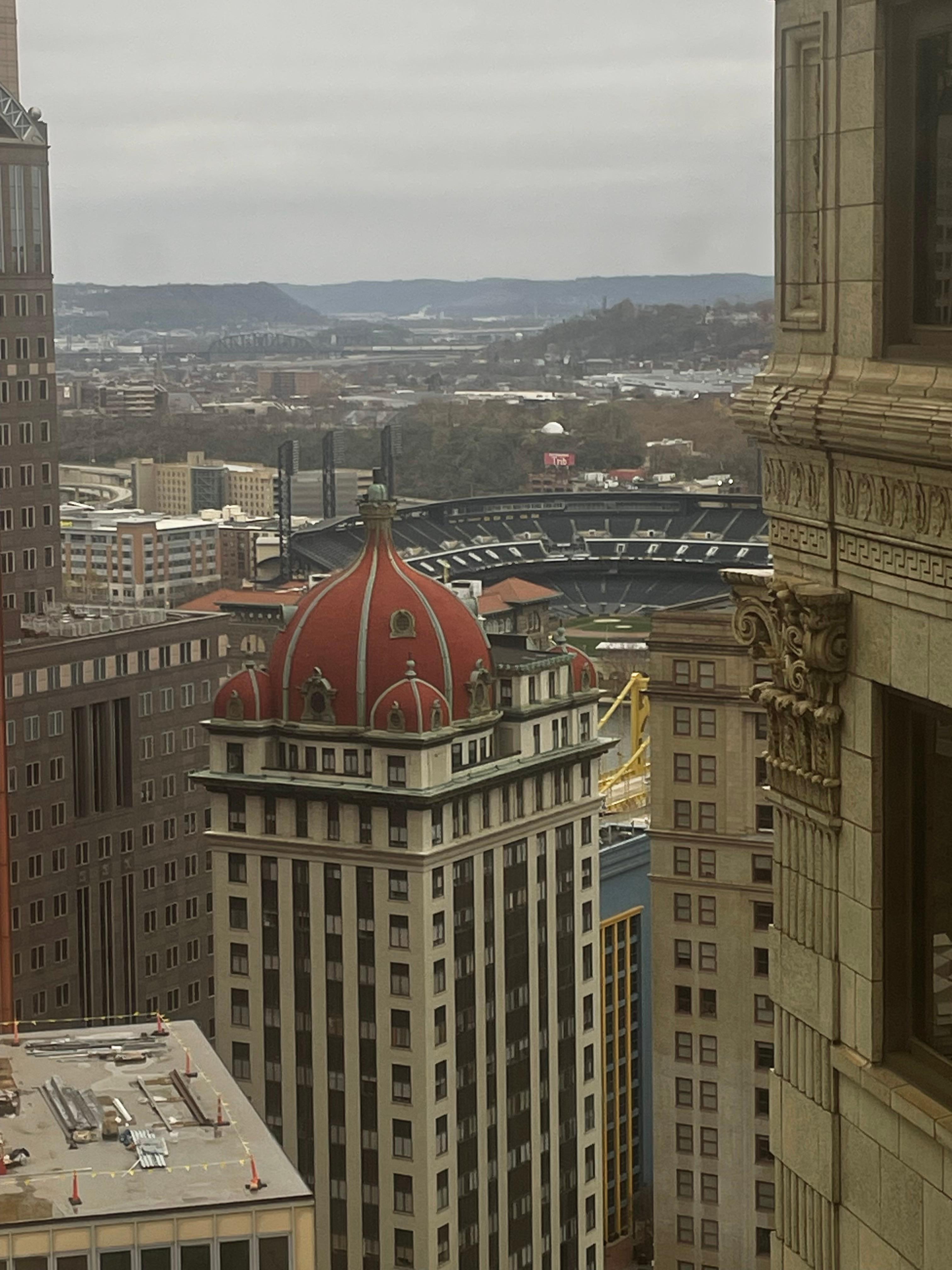 PNC Park with beautiful architecture around