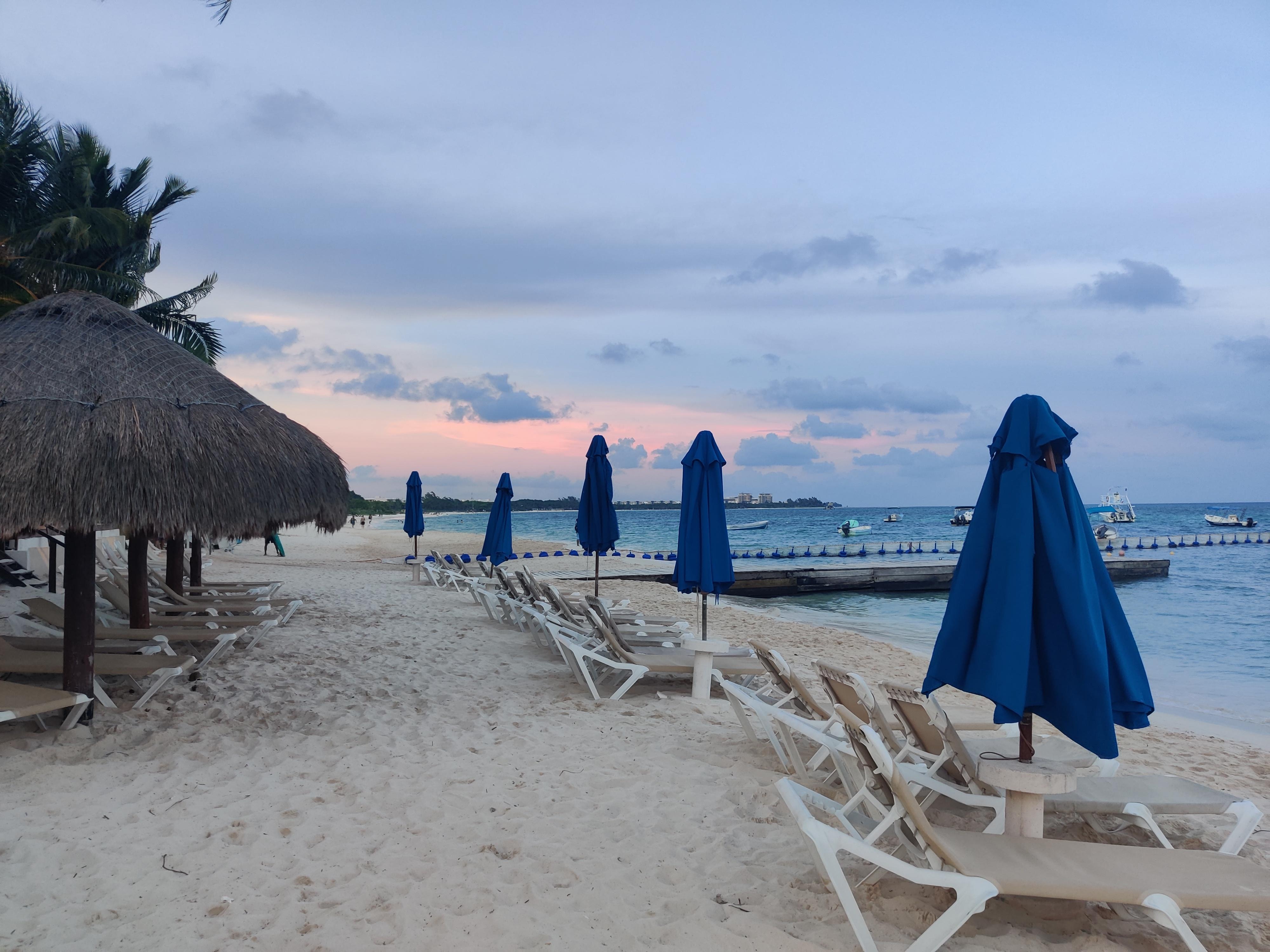 The beach at the sister hotel, Reef Coco Beach