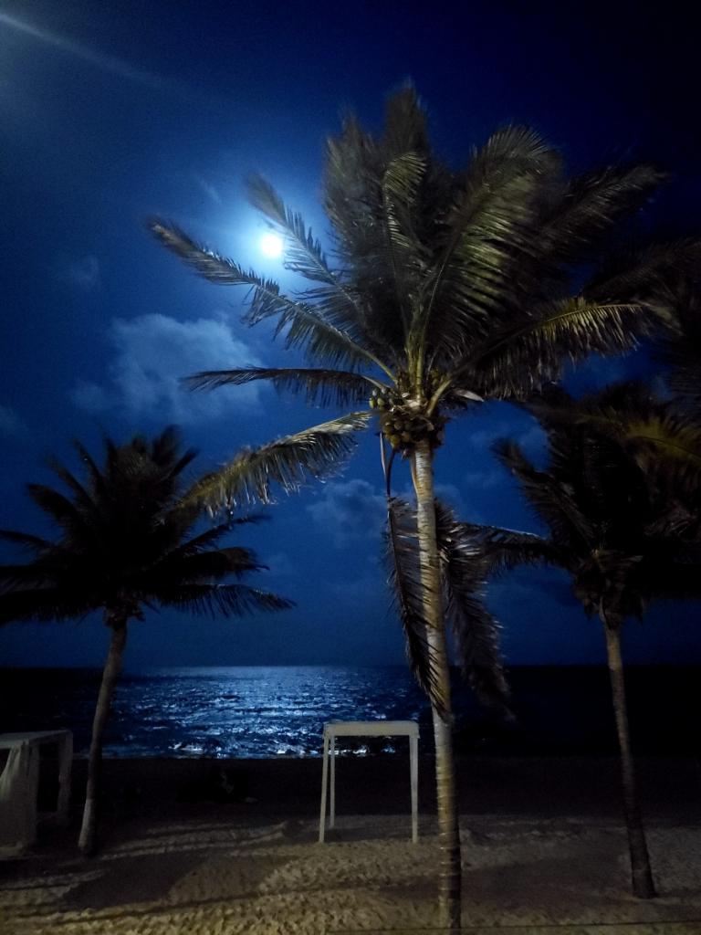 Night view from our room.