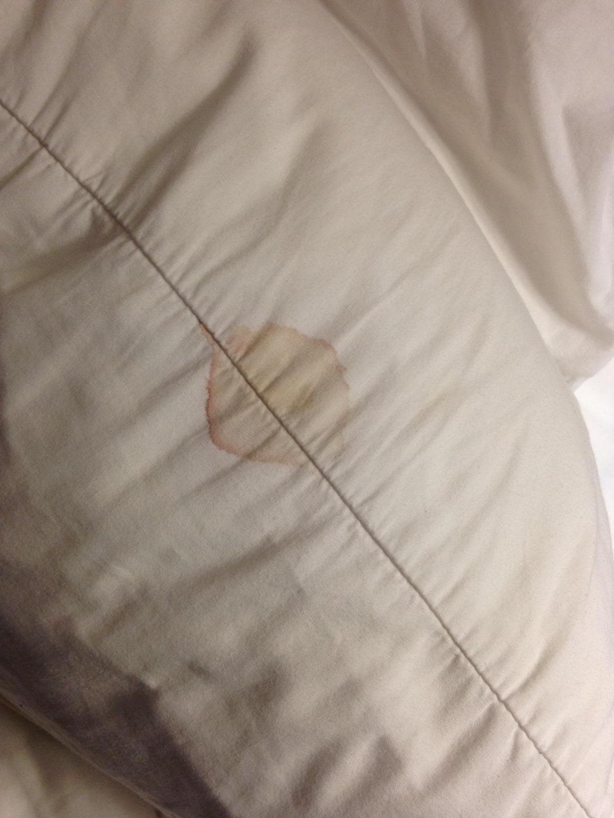 pillow case stain
