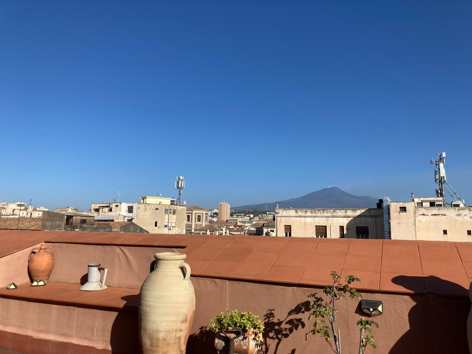 Mount Etna from the terrace