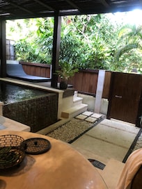 Privat basseng i bassengsuite