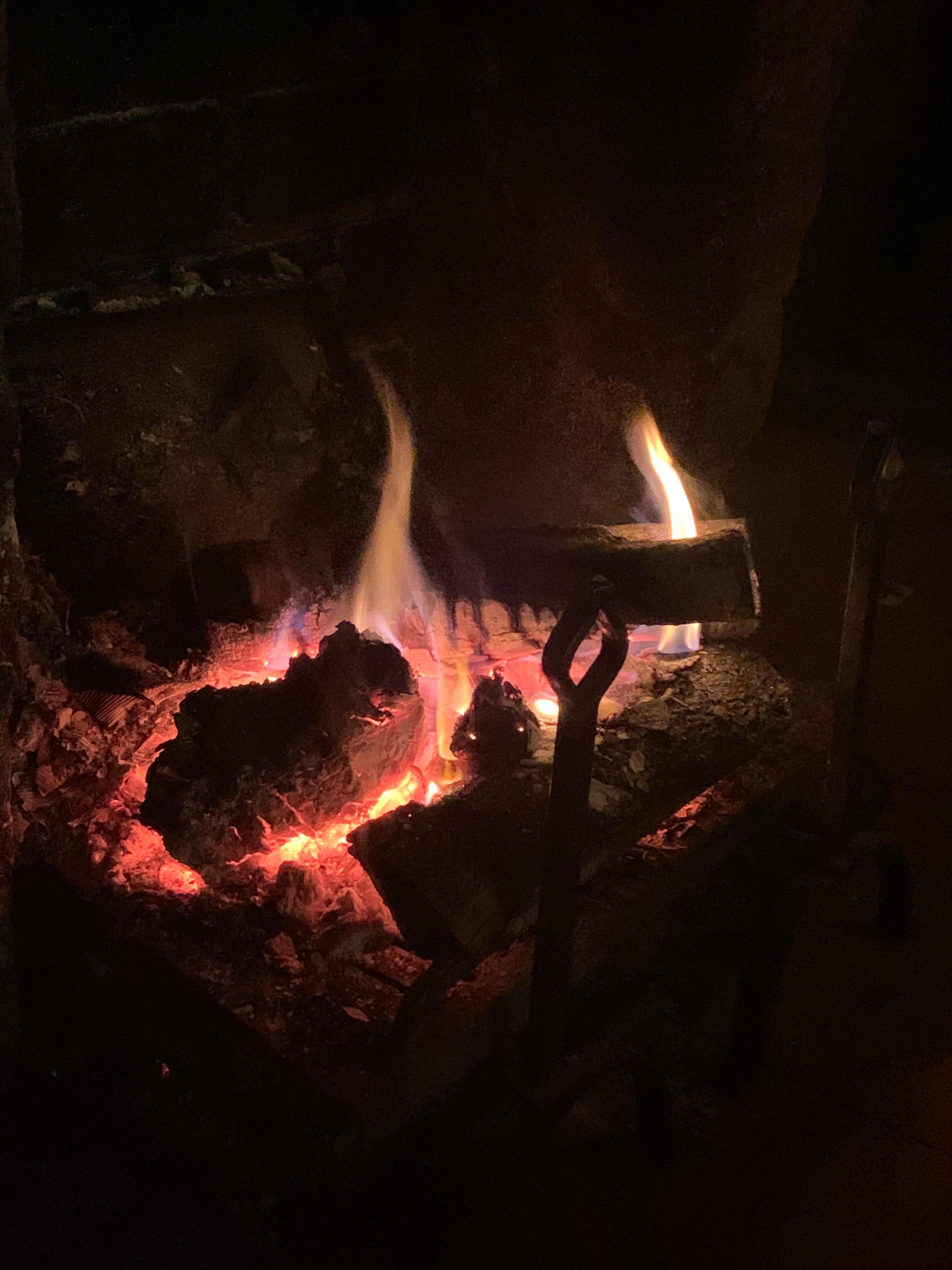 Chimenea en la sala común