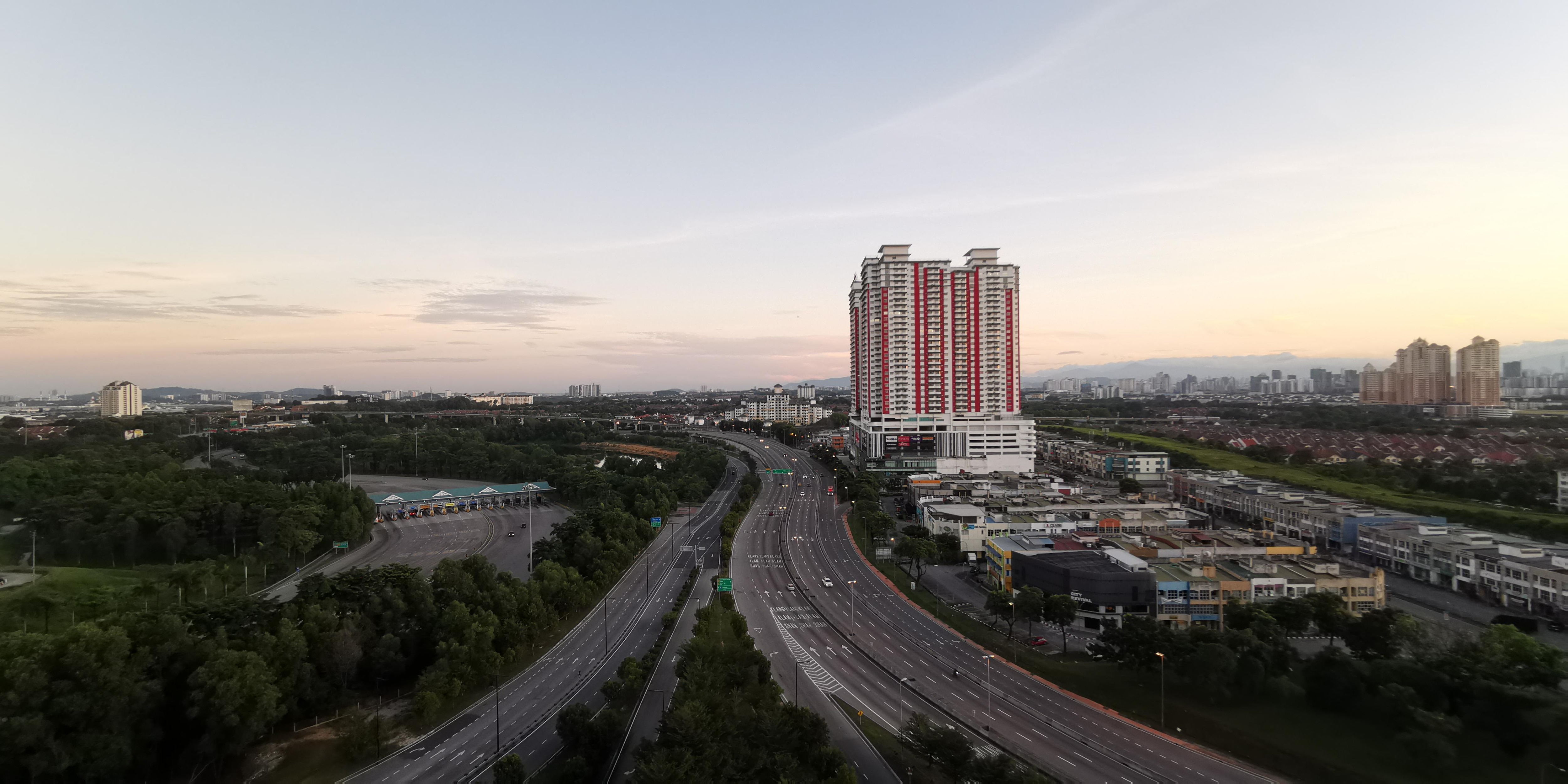 View from rooftop looking out towards Sunway