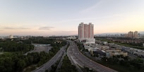 View from rooftop looking out towards Sunway