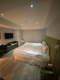 Hotel room the bed