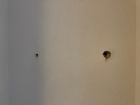 Des trous dans les murs