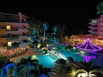 Blick vom Balkon 3 Etage Nacht