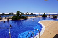 The community pool for all guests