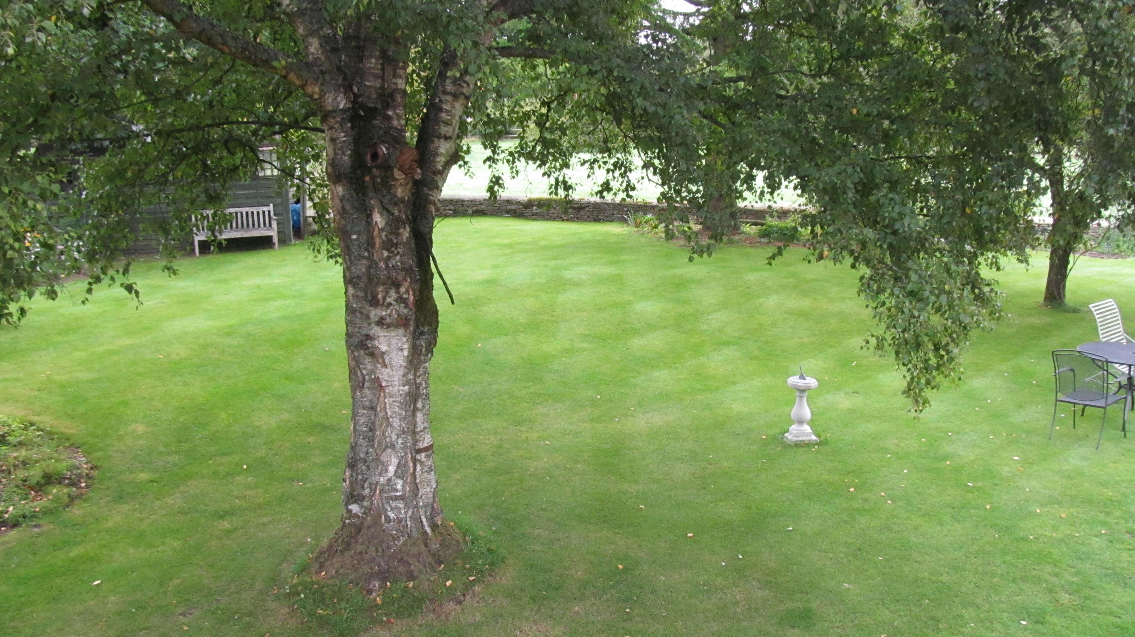 View from Well cottage bedroom of back garden