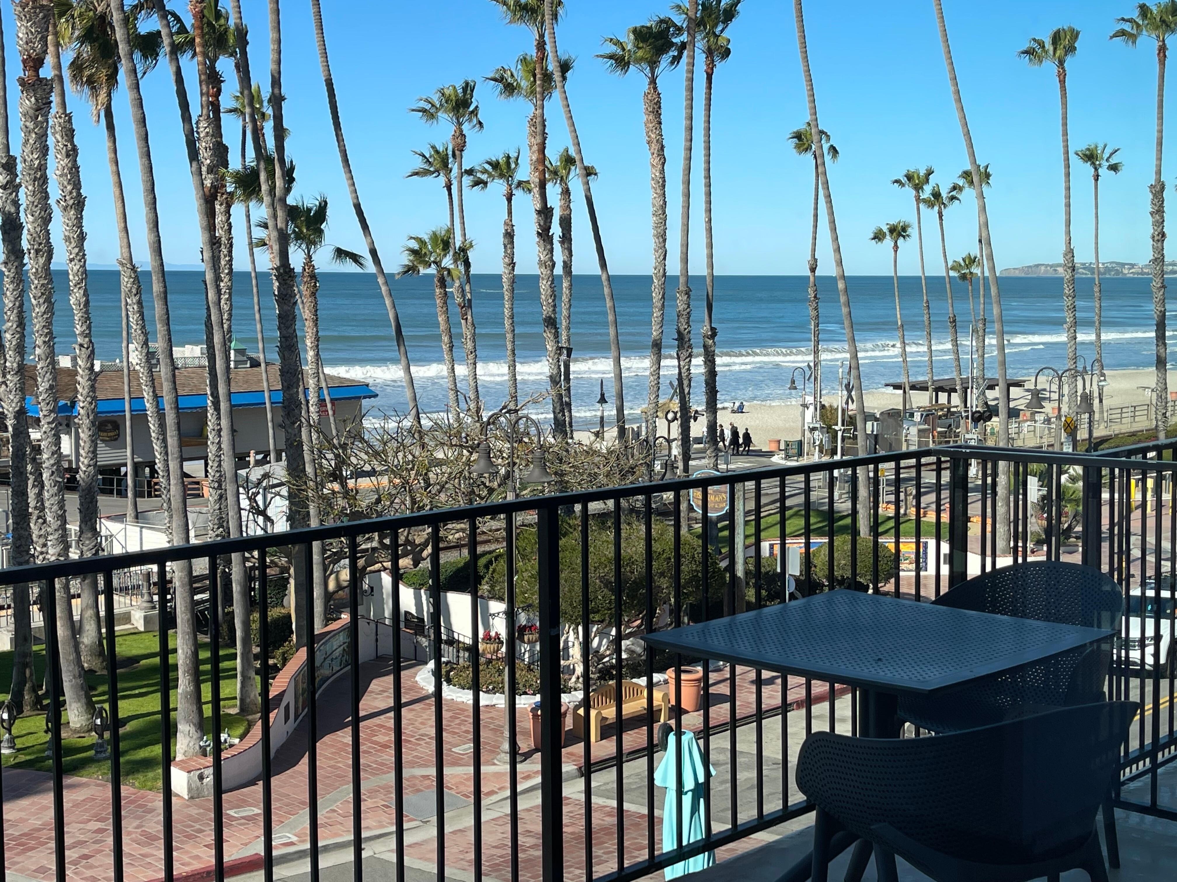 View from balcony. 