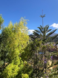 La vista desde el balcón de la habitación deluxe