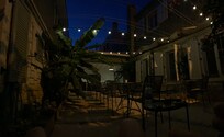 Courtyard at night