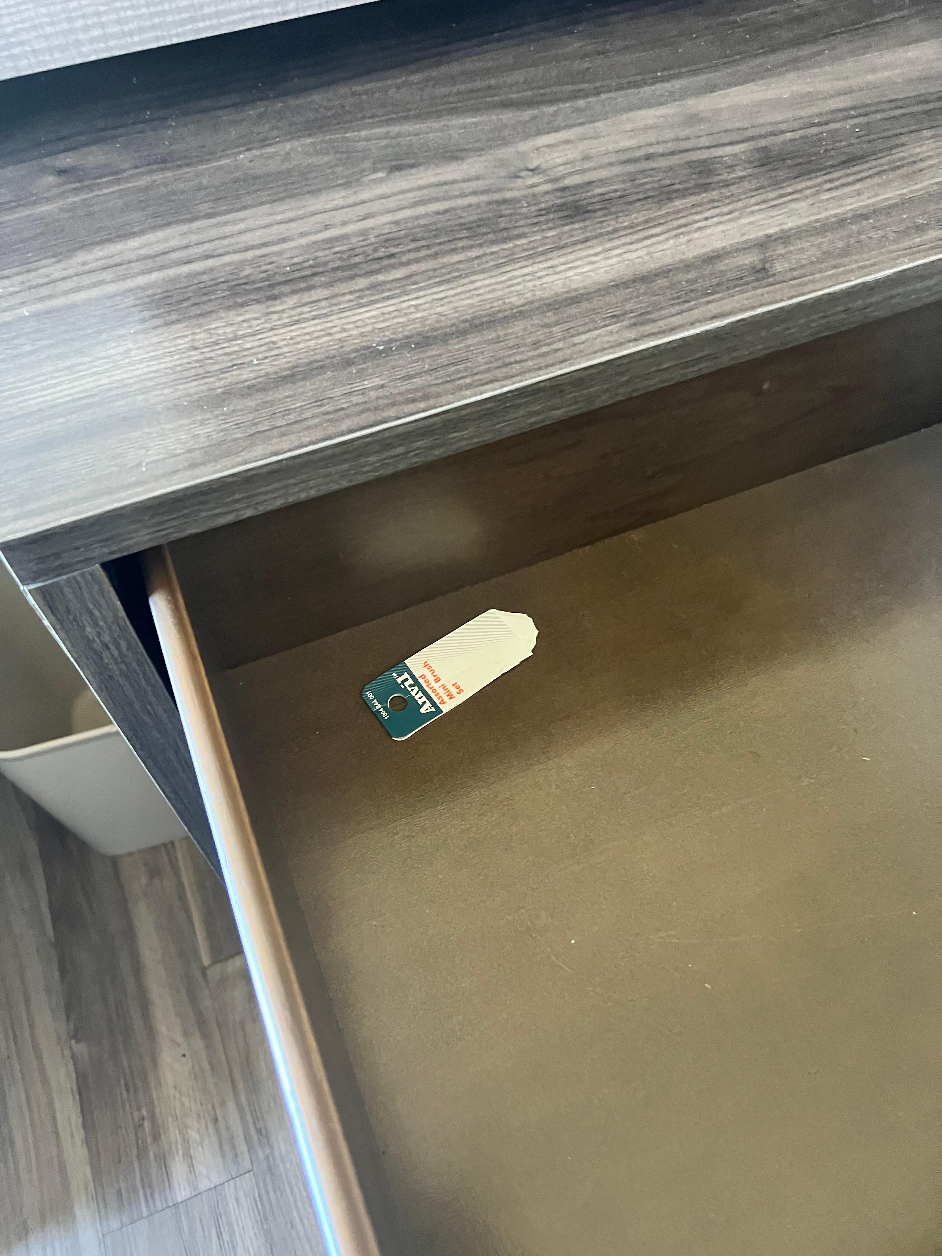 Trash in drawer still