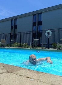 It was a little chilly when I was there, but I got a great swim in!