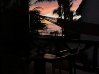 Sonnenuntergang vom Zimmer aus