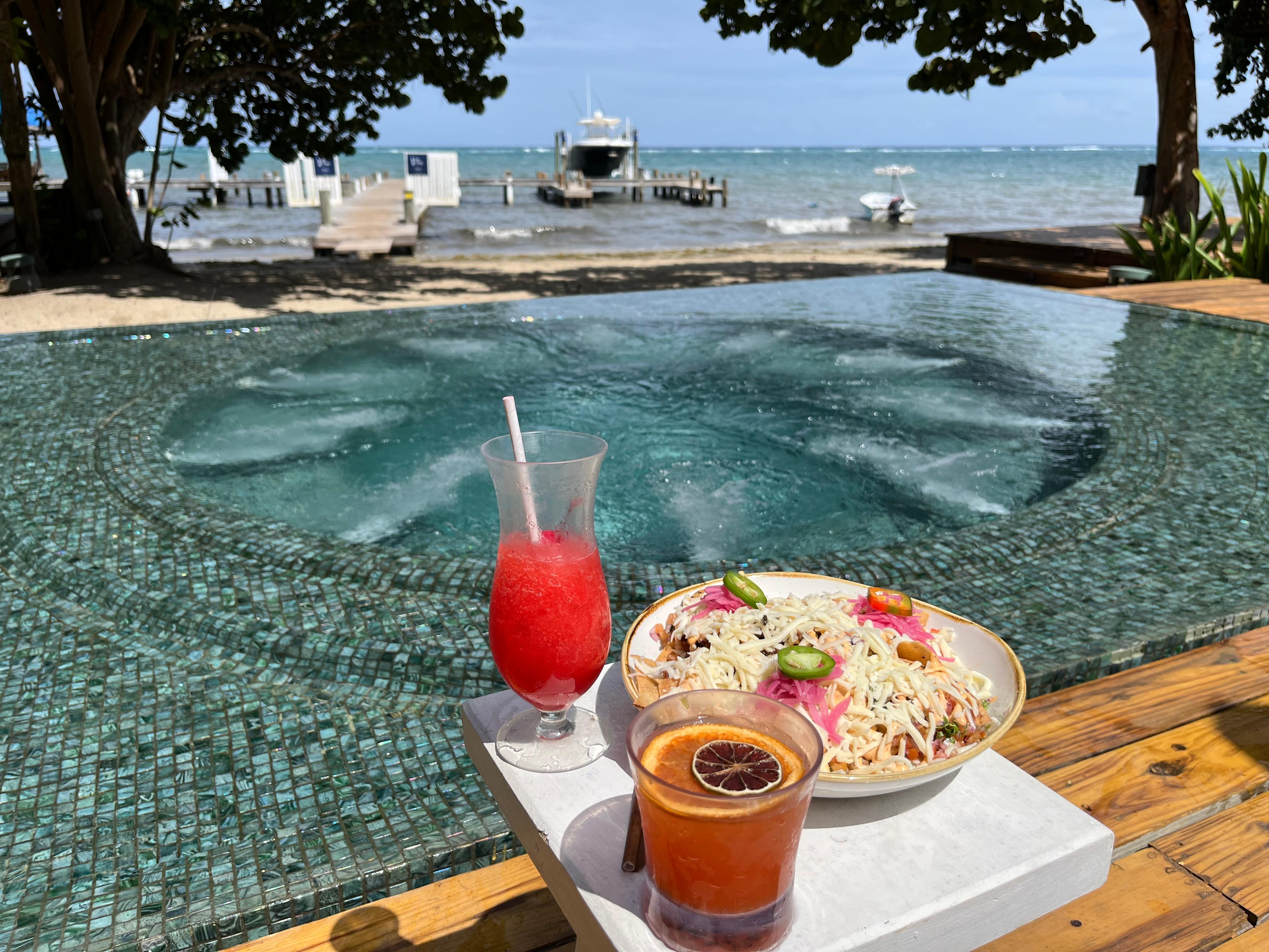 Poolside snacks