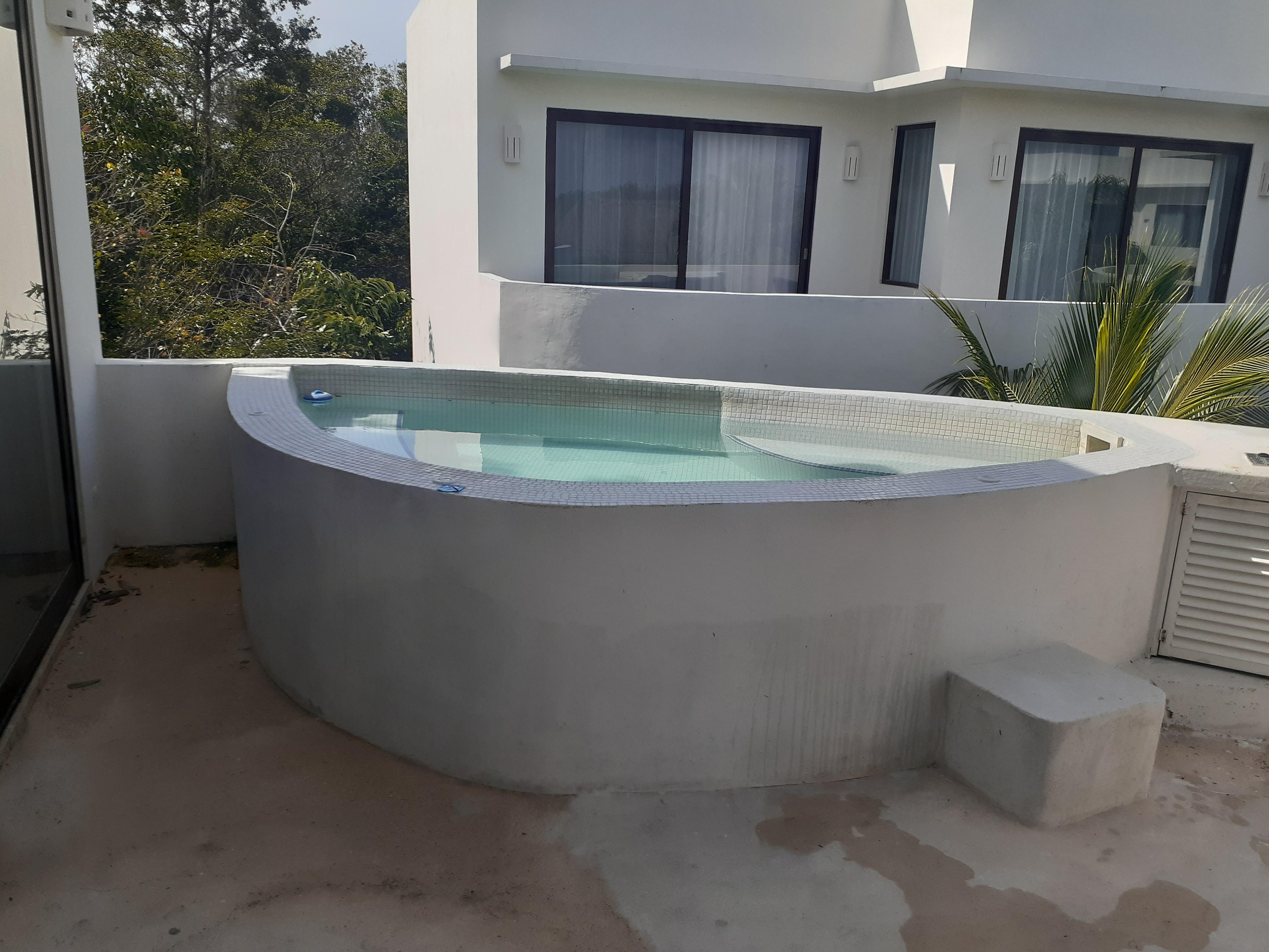 Jacuzzi on our balcony.