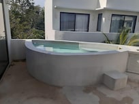 Jacuzzi on our balcony.