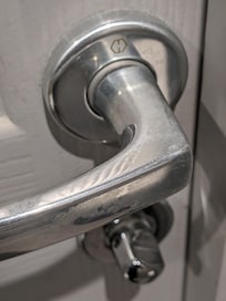 Sticky gunk on door handle