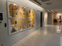 This montage was the biggest piece of art, located close to the hotel elevators.