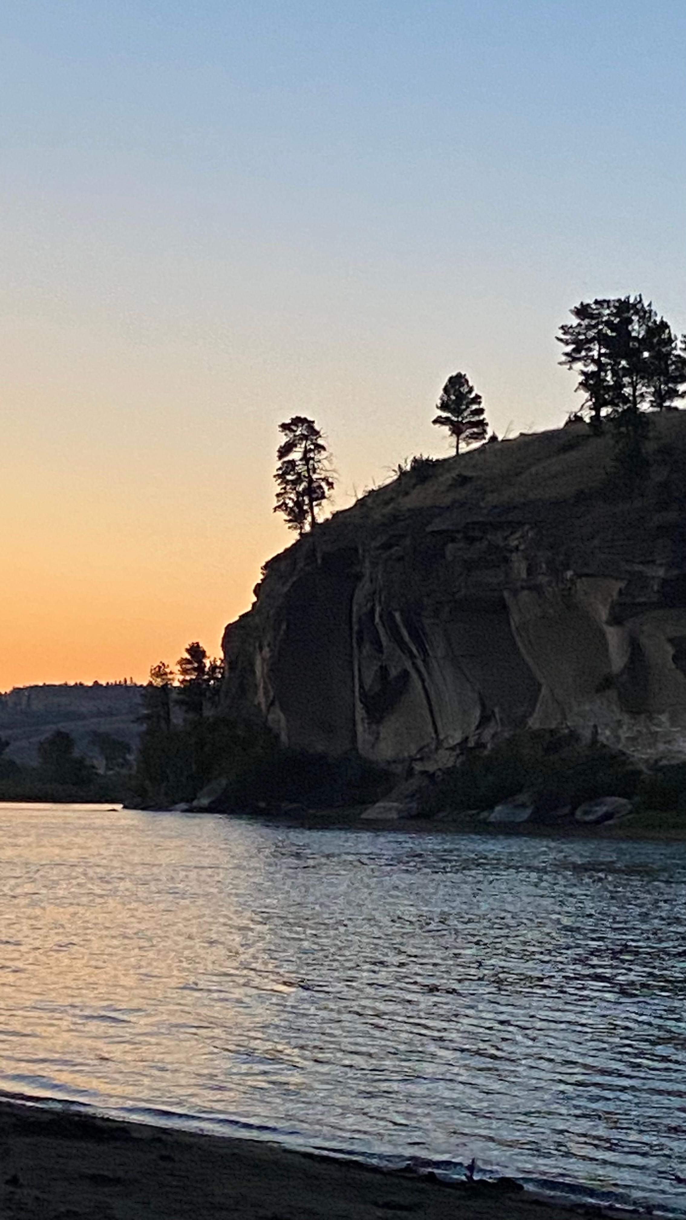 The view of the Yellowstone River 