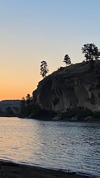 The view of the Yellowstone River