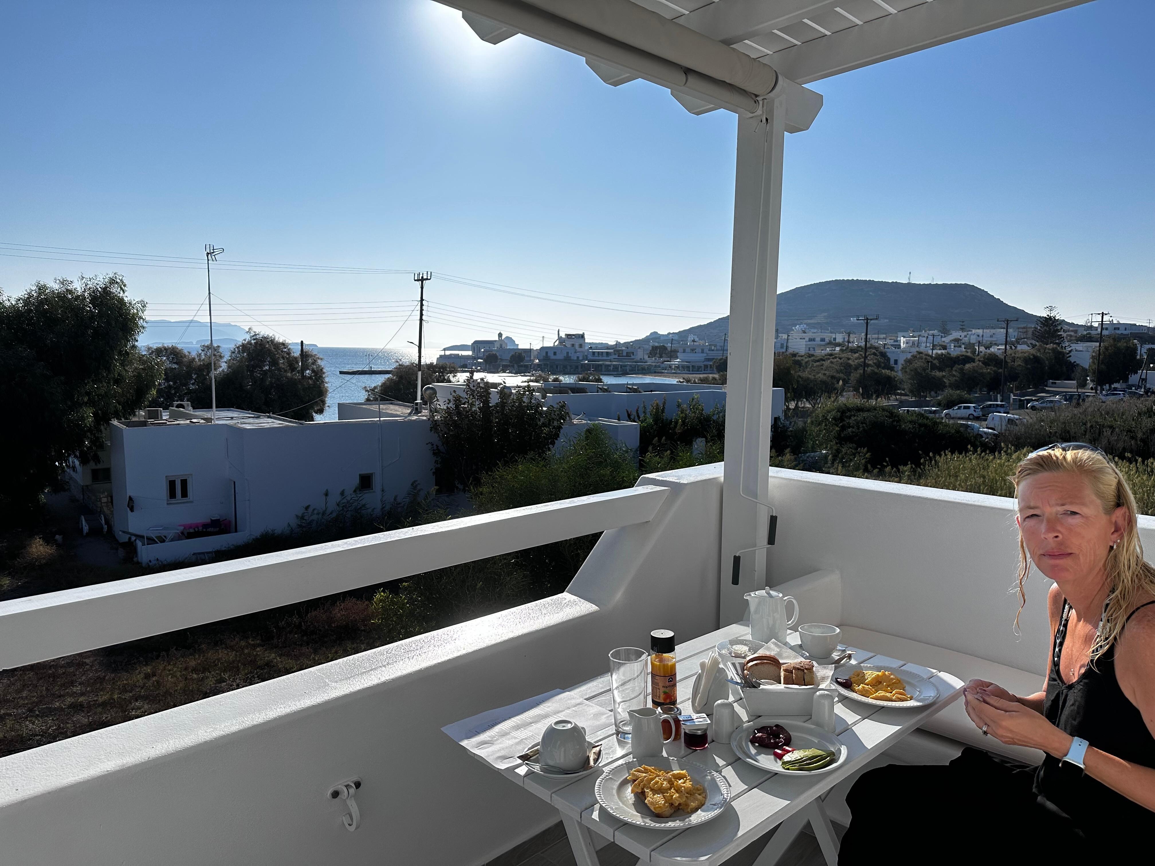 Breakfast on the balcony