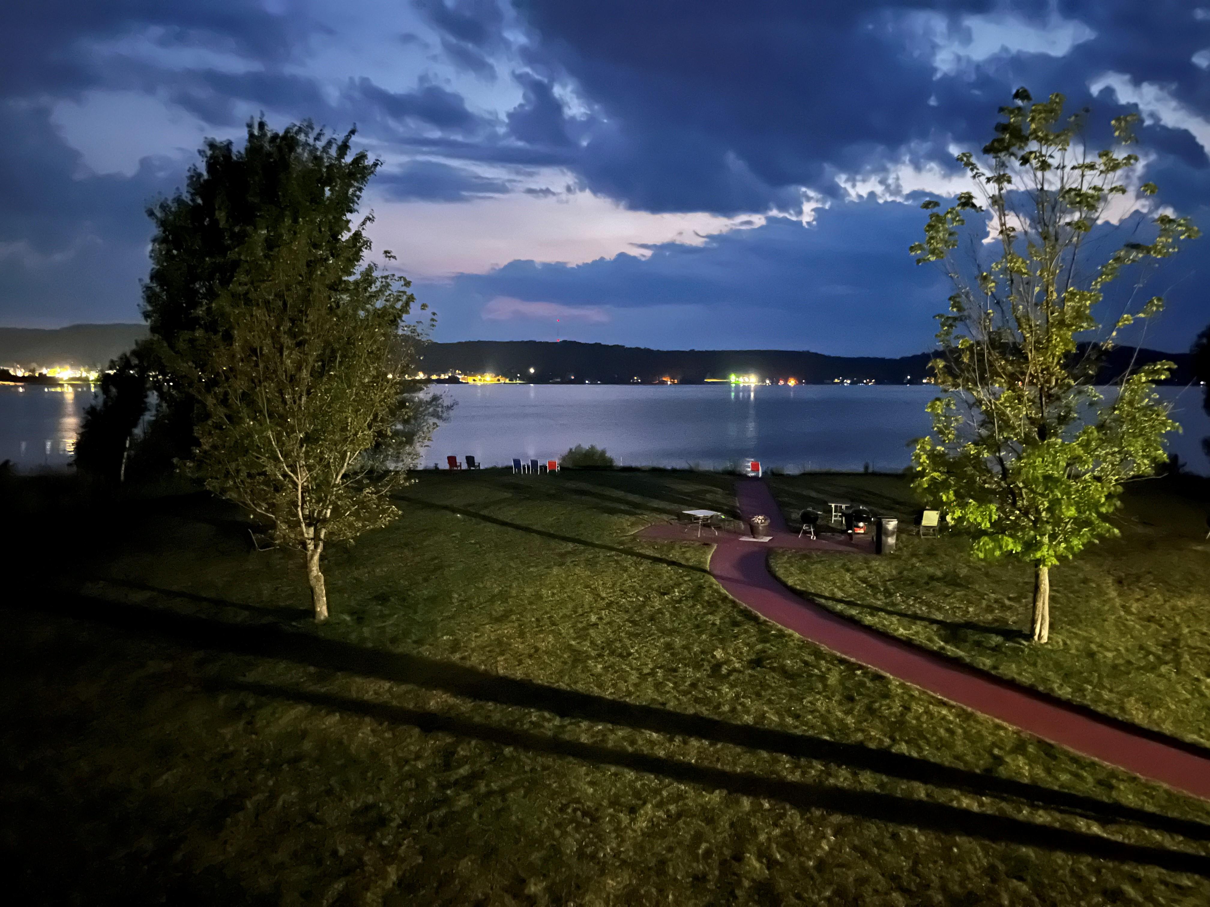 Evening view from the balcony