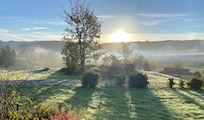 View from room early morning