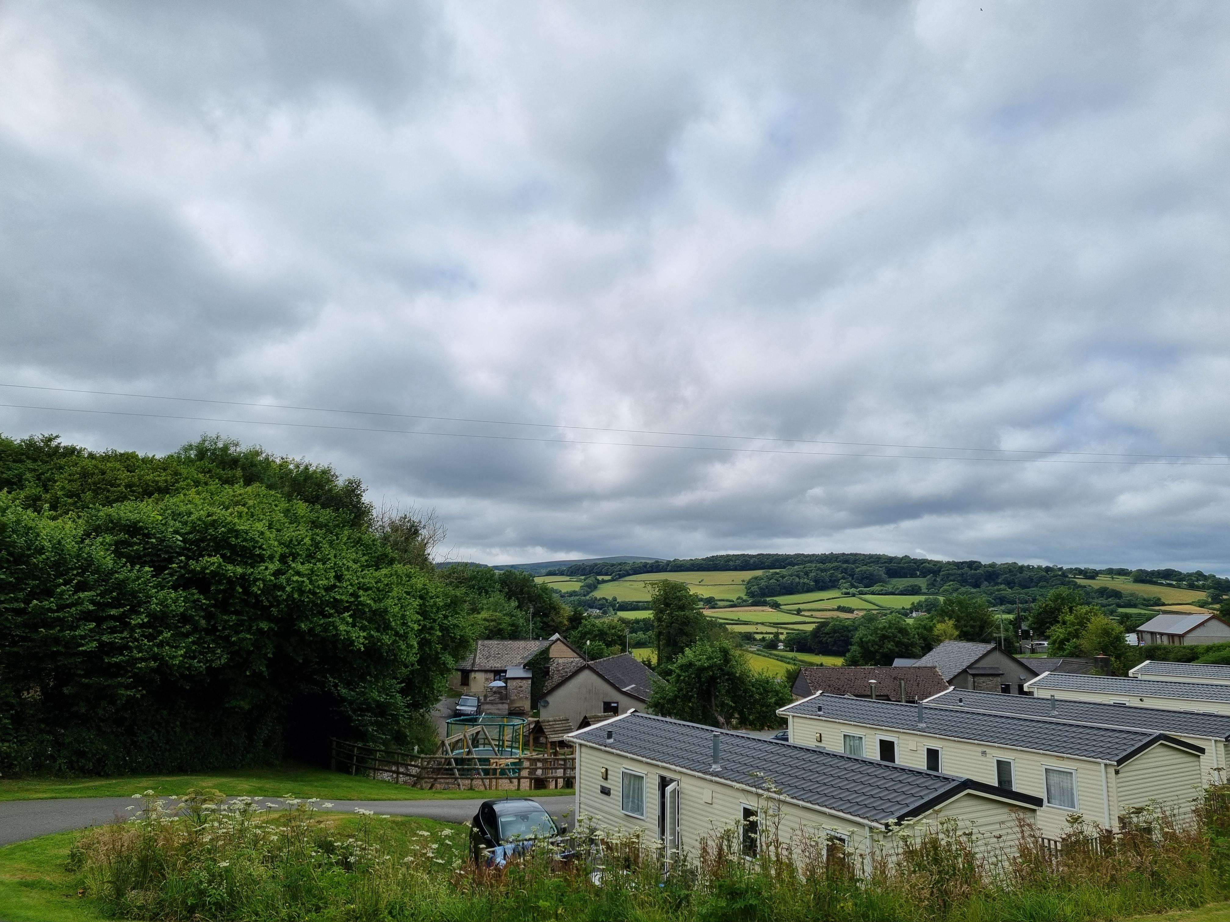 View from decking