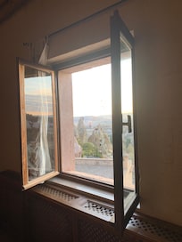 Vista dos Balões pela janela de nosso quarto!!