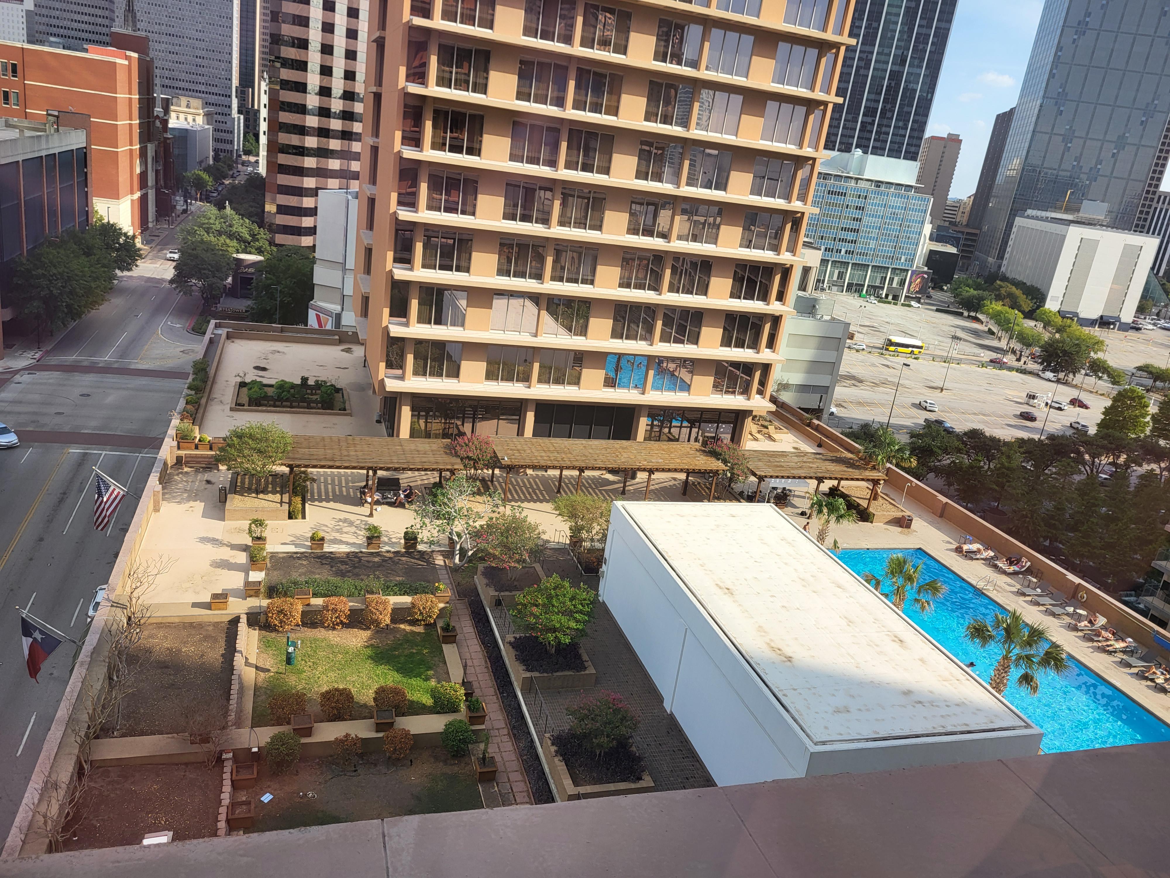 Fairmont Dallas North Tower 8th floor view