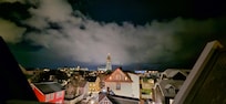 View from balcony at night (Hallgrímskirkja)