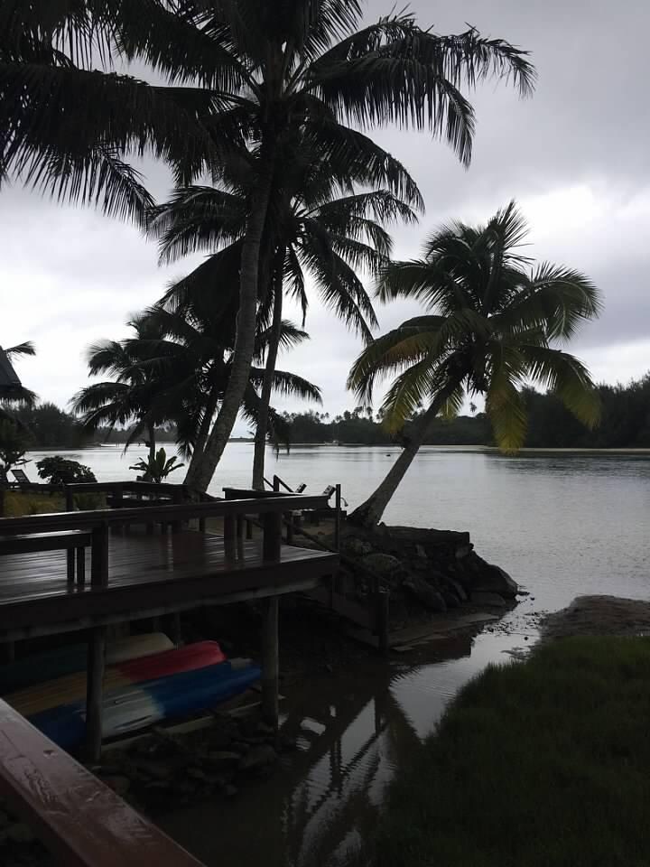 On the deck, kayaks were complimentary for guests