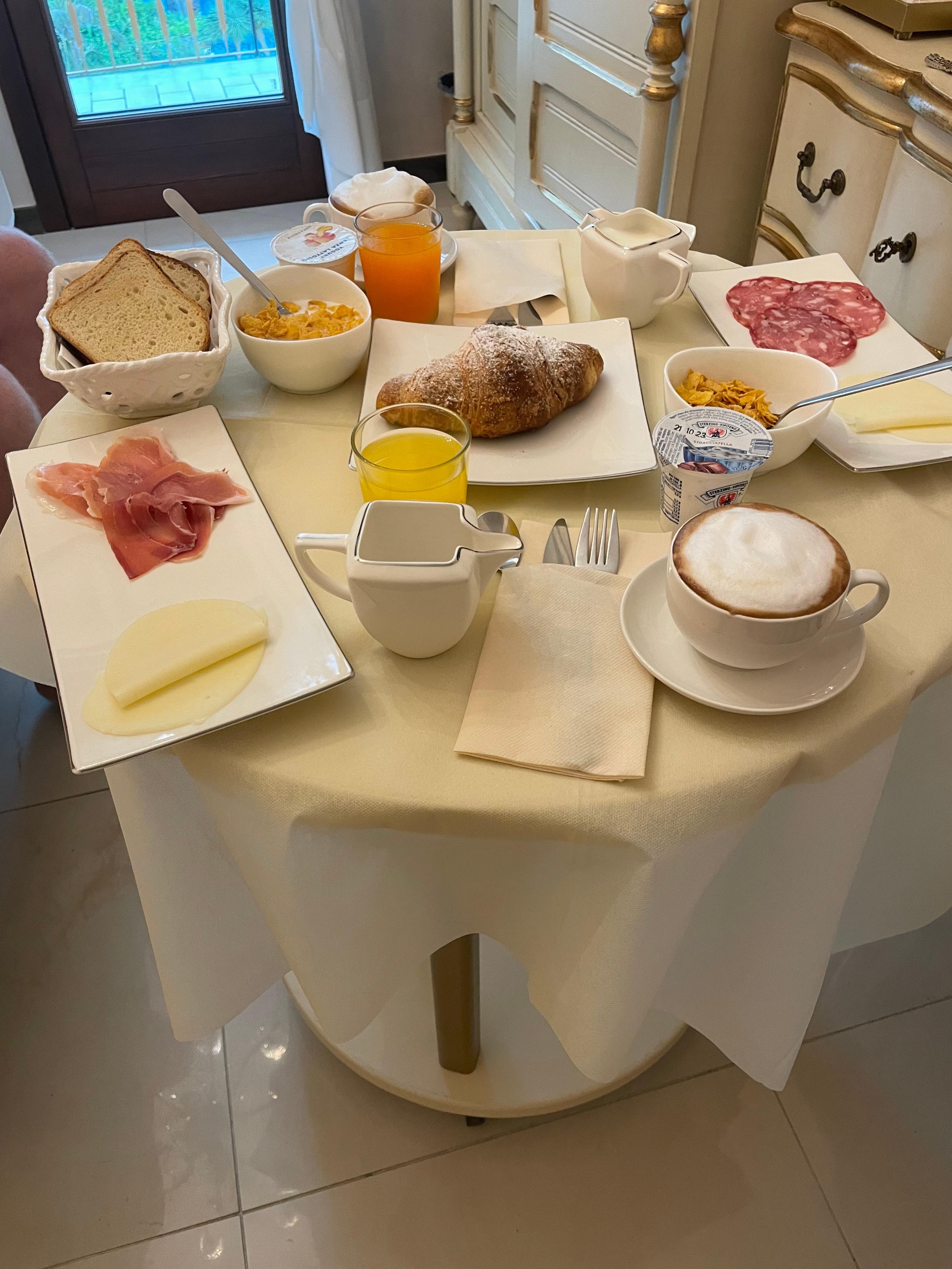 Breakfast delivered to your room