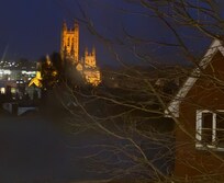 Night time view from our room