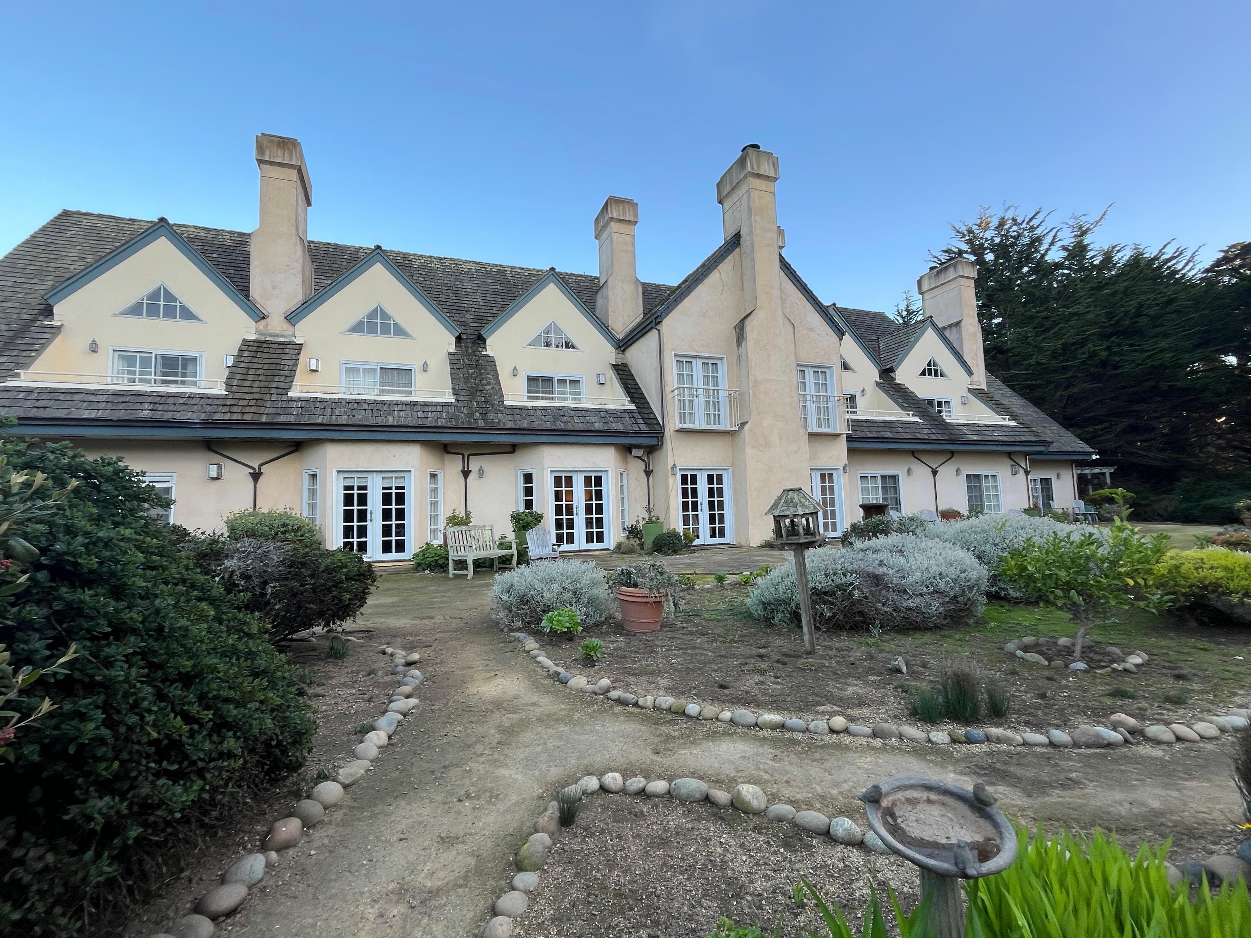 The backside of the Inn, as seen from the garden