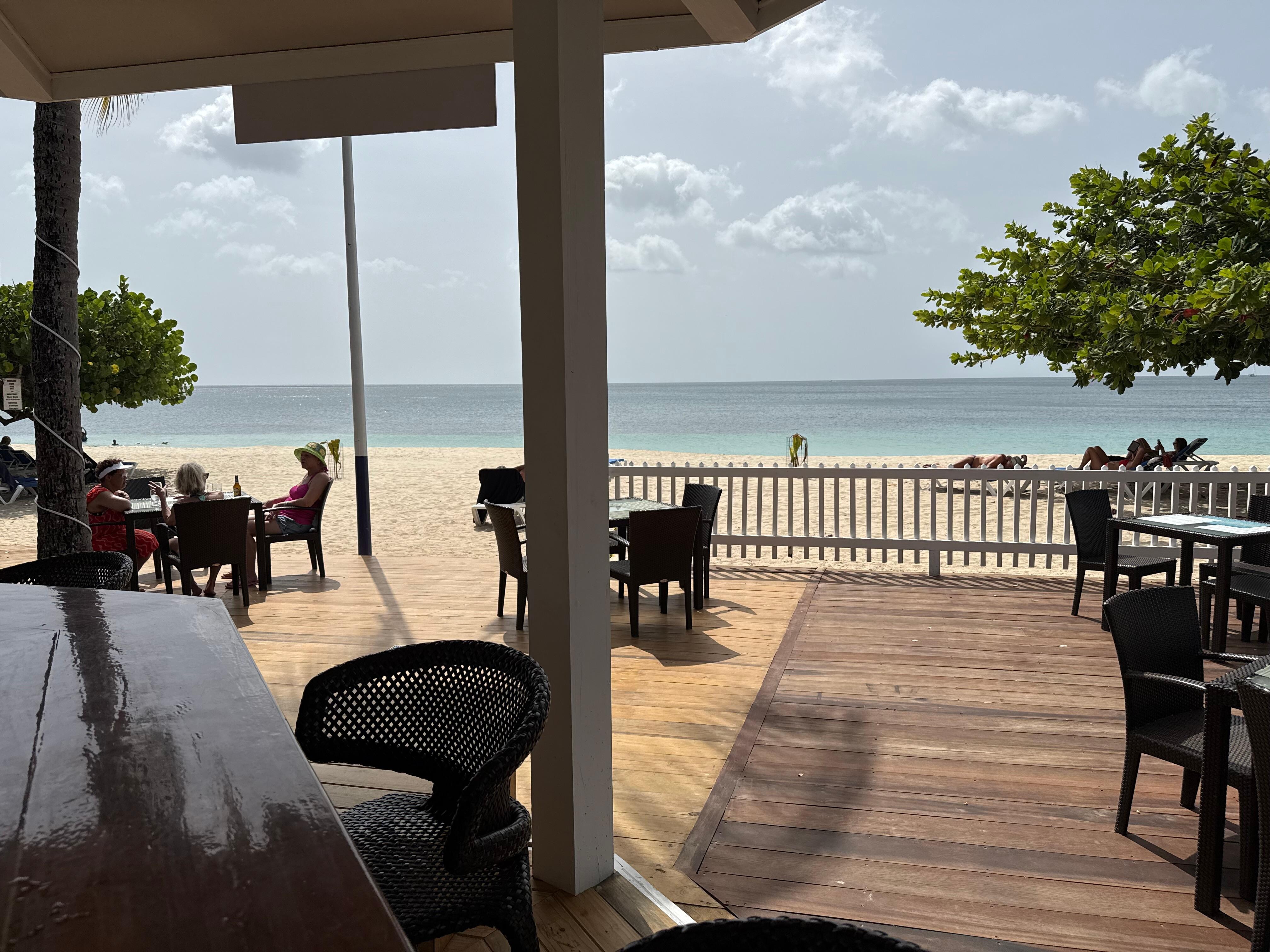 View from the beach bar