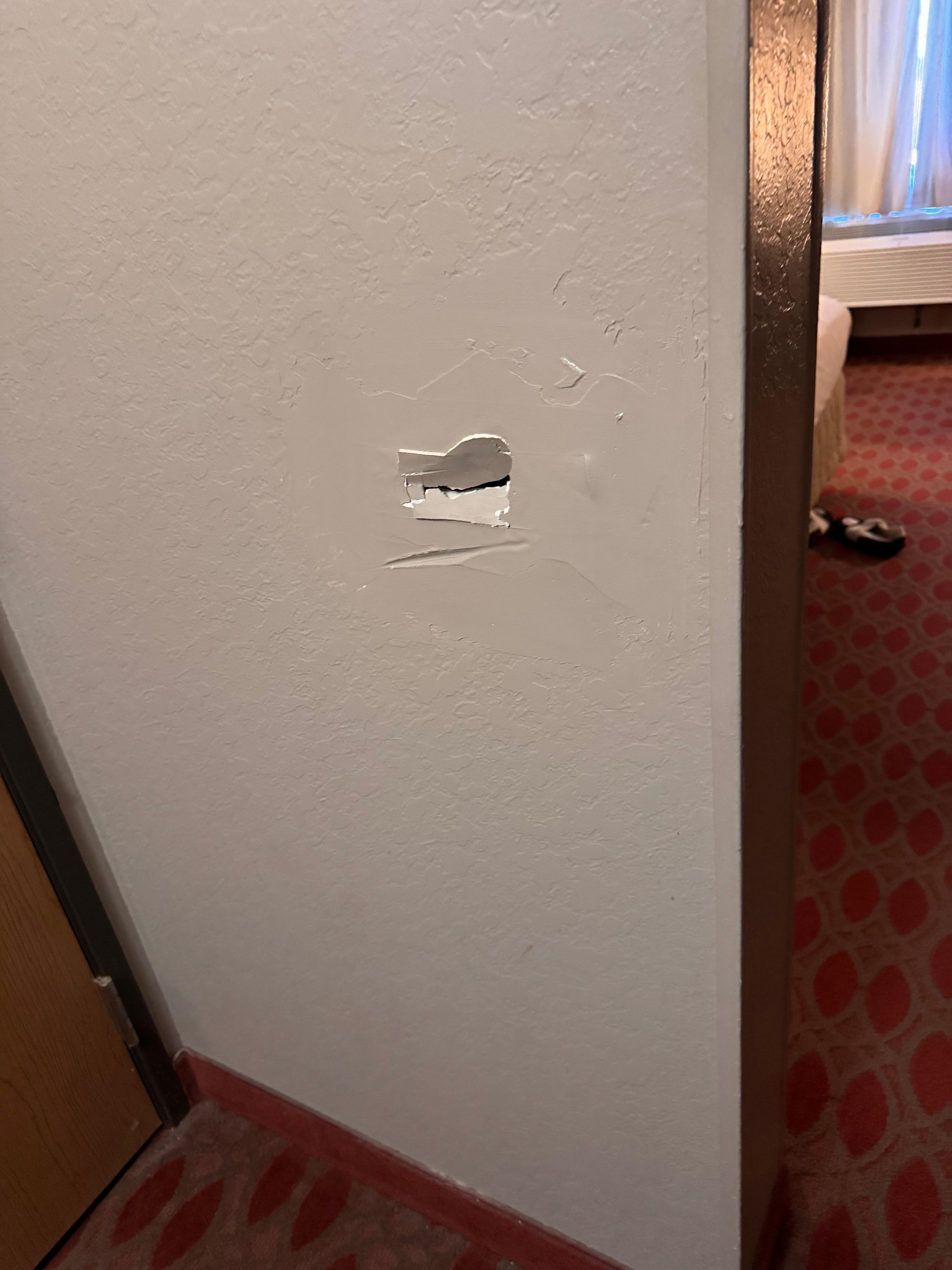 Wall from bathroom door