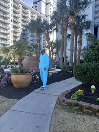 My handsome man Birthday in front of the room